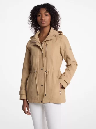 Anorac cu glugă țesut