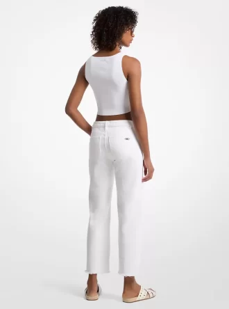 Blugi din denim uzați