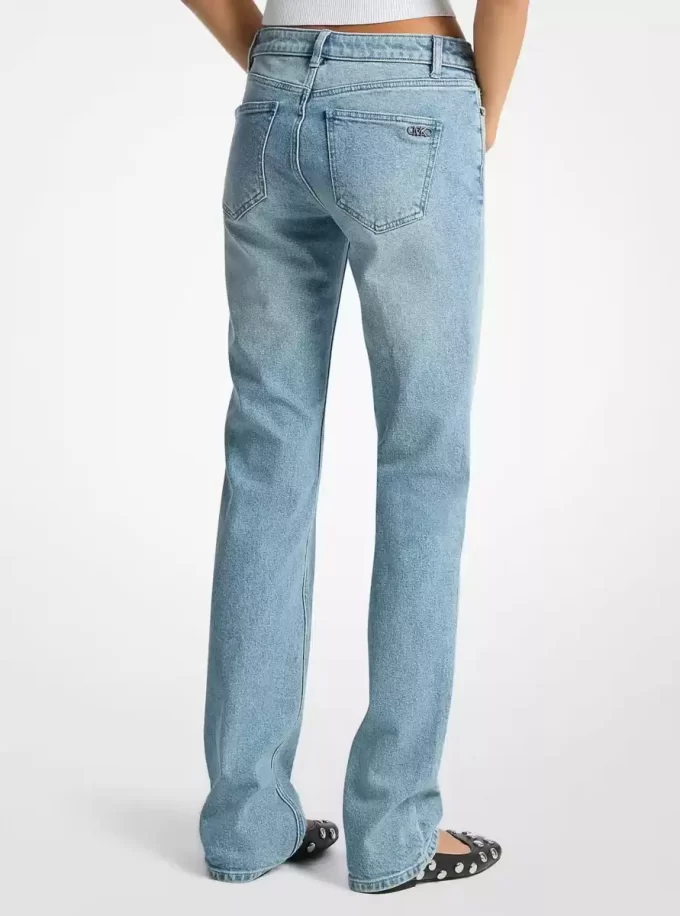Blugi elastici din denim cu țigară Blugi elastici din denim cu țigară