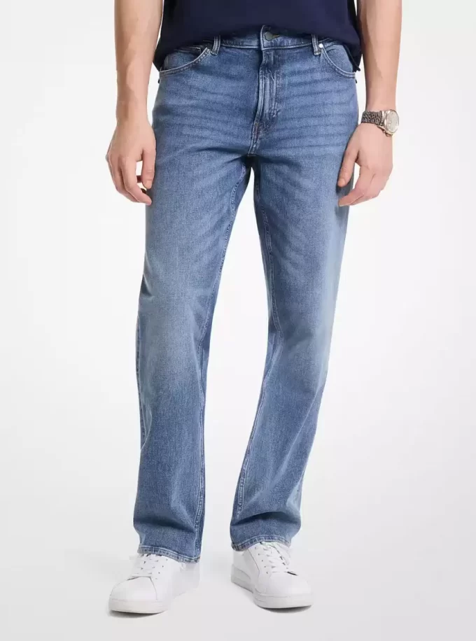 Blugi Finn Straight-Fit din denim Blugi Finn Straight-Fit din denim