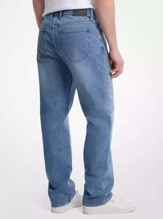 Blugi Finn Straight-Fit din denim