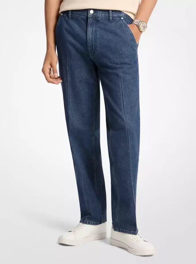 Blugi Finn Straight-Fit Stretch Denim Blugi Finn Straight-Fit Stretch Denim