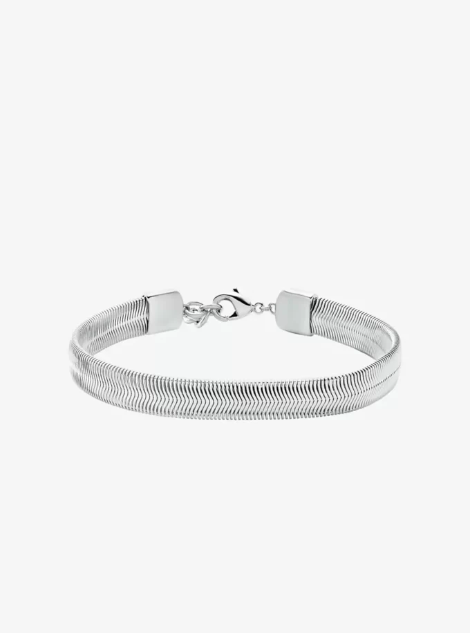 Brățară cu lanț șarpe din alamă placată cu metal prețios Brățară cu lanț șarpe din alamă placată cu metal prețios