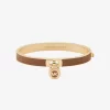 Brățară din piele cu pandantiv Lock Charm Brățară din piele cu pandantiv Lock Charm