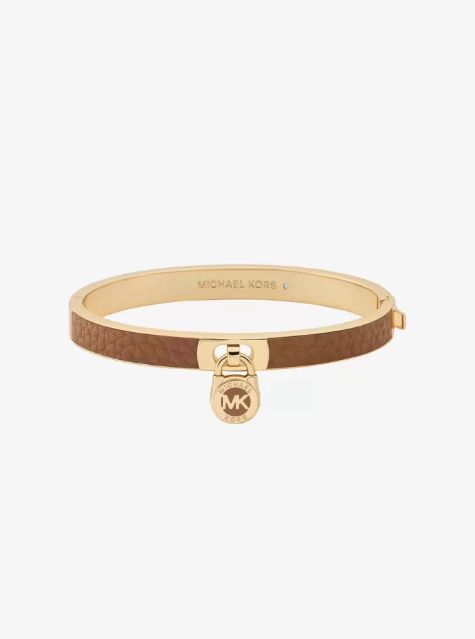 Brățară din piele cu pandantiv Lock Charm Brățară din piele cu pandantiv Lock Charm