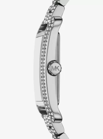 Ceas argintiu Monroe Pavé