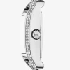 Ceas argintiu pavé Mini Monroe Ceas argintiu pavé Mini Monroe