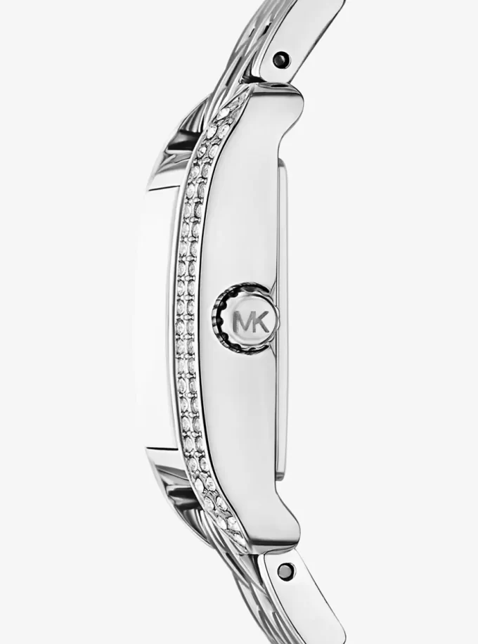 Ceas argintiu pavé Mini Monroe Ceas argintiu pavé Mini Monroe