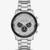 Ceas Berkley supradimensionat cu pavé argintiu Ceas Berkley supradimensionat cu pavé argintiu