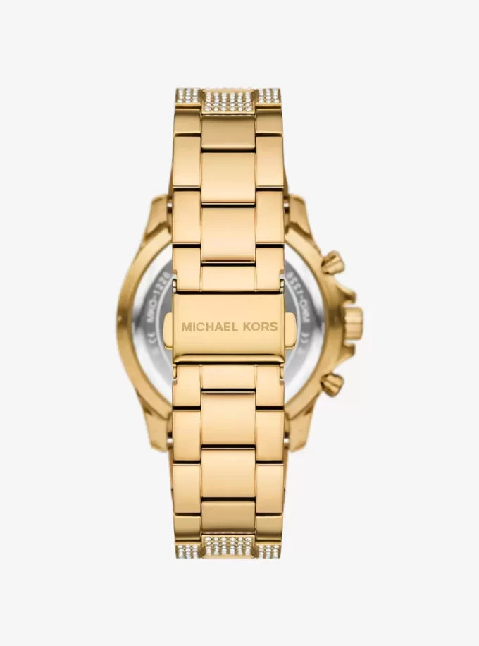 Ceas Everest Pavé auriu supradimensionat Ceas Everest Pavé auriu supradimensionat