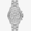 Ceas Everest supradimensionat cu pavé argintiu Ceas Everest supradimensionat cu pavé argintiu