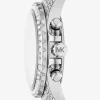 Ceas Everest supradimensionat cu pavé argintiu Ceas Everest supradimensionat cu pavé argintiu