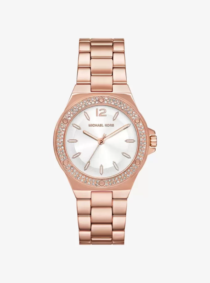 Ceas Lennox Pavé Rose Gold