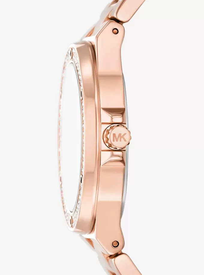 Ceas Lennox Pavé Rose Gold