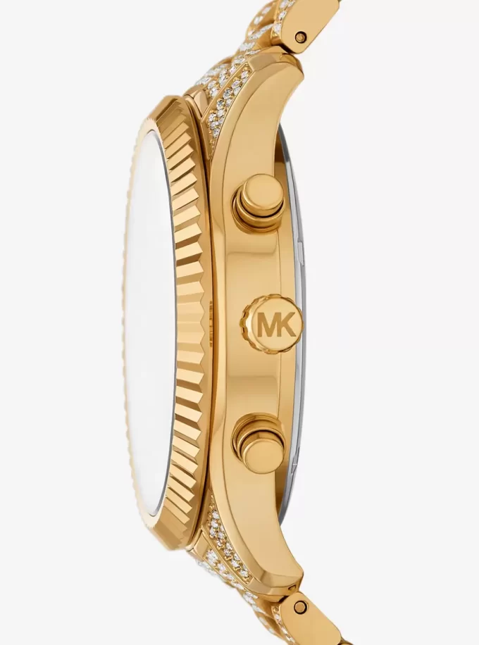 Ceas Lexington supradimensionat cu pavé auriu Ceas Lexington supradimensionat cu pavé auriu