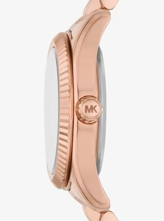 Ceas mic Lexington cu pavé roz auriu Ceas mic Lexington cu pavé roz auriu