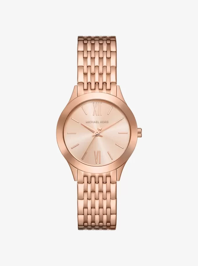 Ceas Mini Aspyn auriu-roz