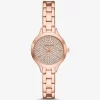 Ceas Mini Aspyn Pavé Rose Gold
