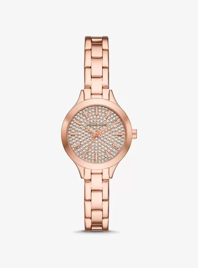Ceas Mini Aspyn Pavé Rose Gold