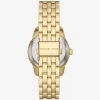 Ceas Mini Bryant cu logo pavé auriu