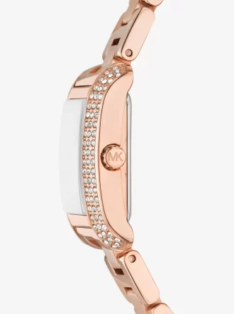Ceas Mini Emery Pavé cu aur roz