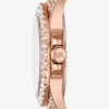 Ceas Mini Everest Pavé cu aur roz