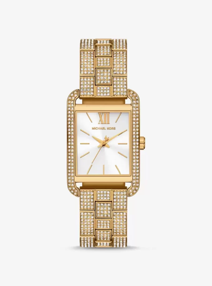 Ceas Monroe Pavé auriu