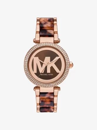 Ceas Parker Pavé Rose Gold cu acetat