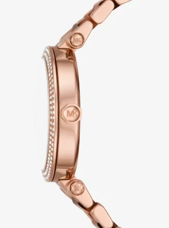 Ceas Parker Pavé Rose Gold cu acetat
