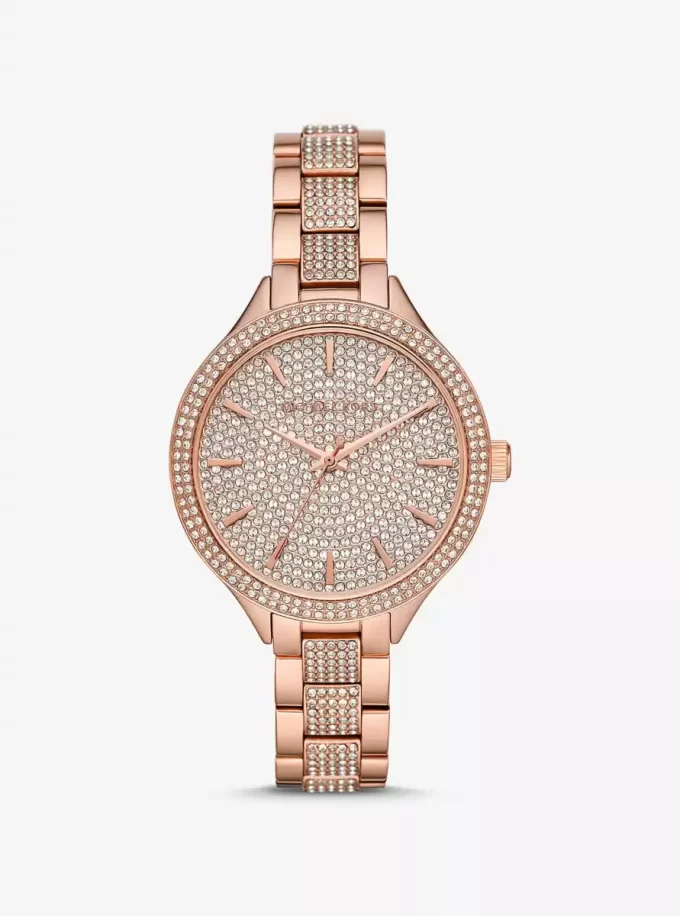 Ceas Pavé Rose Gold