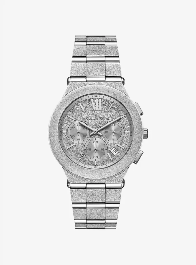 Ceas supradimensionat Billie Frosted Silver-tone