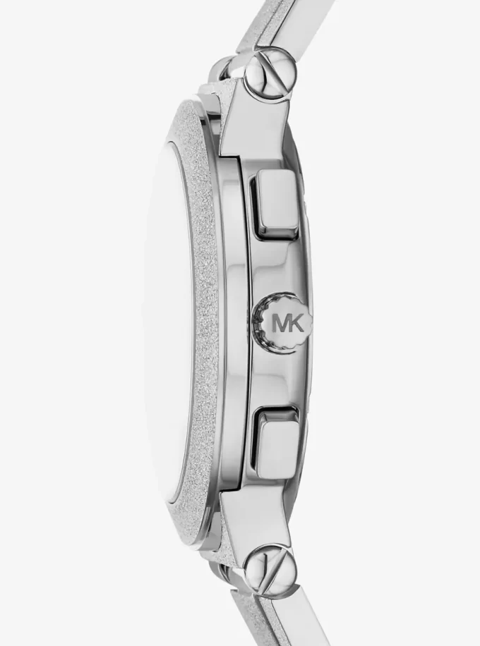 Ceas supradimensionat Billie Frosted Silver-tone