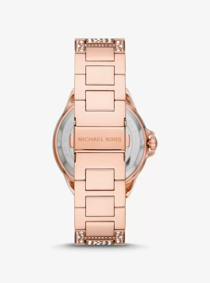 Ceas supradimensionat Camille Pavé Rose Gold