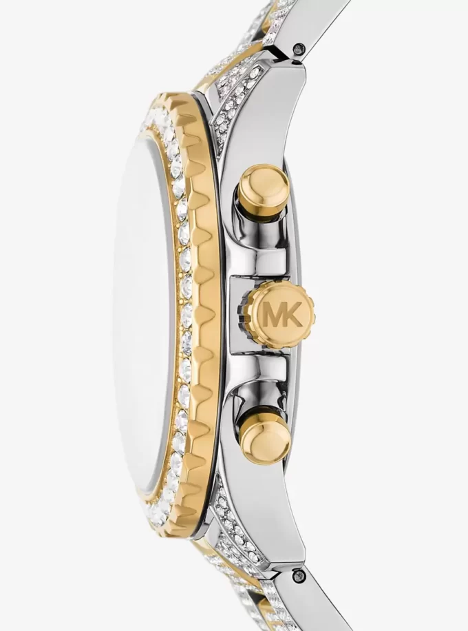 Ceas supradimensionat Everest Pavé bicolor