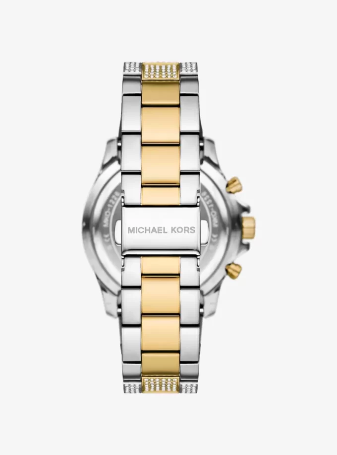 Ceas supradimensionat Everest Pavé bicolor
