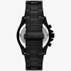Ceas supradimensionat Everest Pavé Black-tone