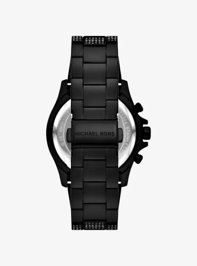 Ceas supradimensionat Everest Pavé Black-tone