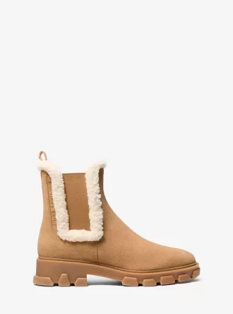 Cizmă Ridley din piele întoarsă și piele sintetică de shearling
