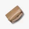 Clutch Jet Set Mediu din piele metalică Clutch Jet Set Mediu din piele metalică
