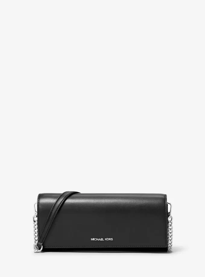 Clutch mediu din piele Jet Set Clutch mediu din piele Jet Set
