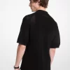 Cămașă din bumbac cu tricot deschis Cămașă din bumbac cu tricot deschis