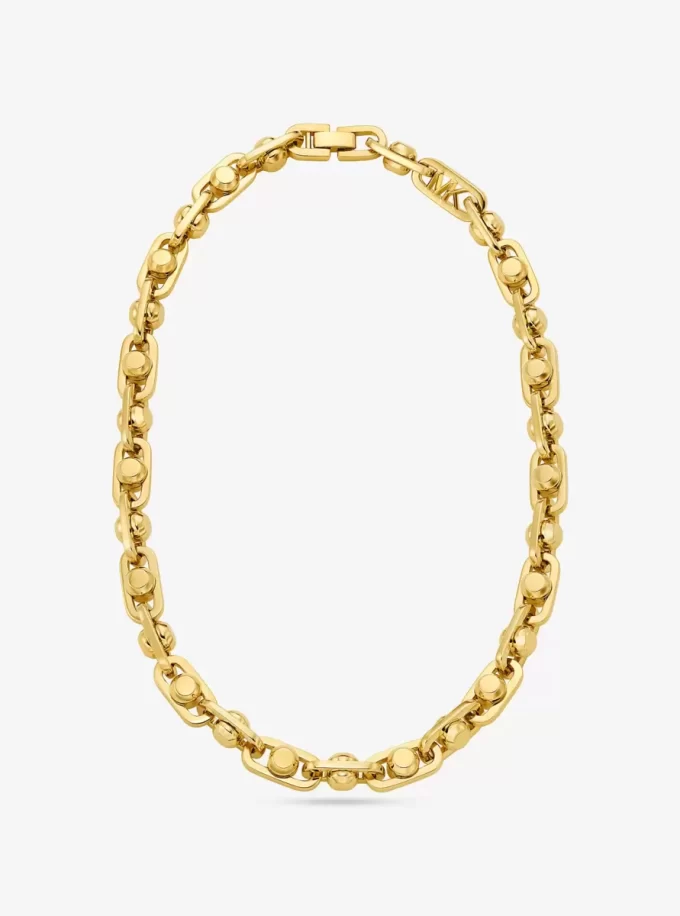 Colier Astor Link mare din alamă placată cu metal prețios Colier Astor Link mare din alamă placată cu metal prețios