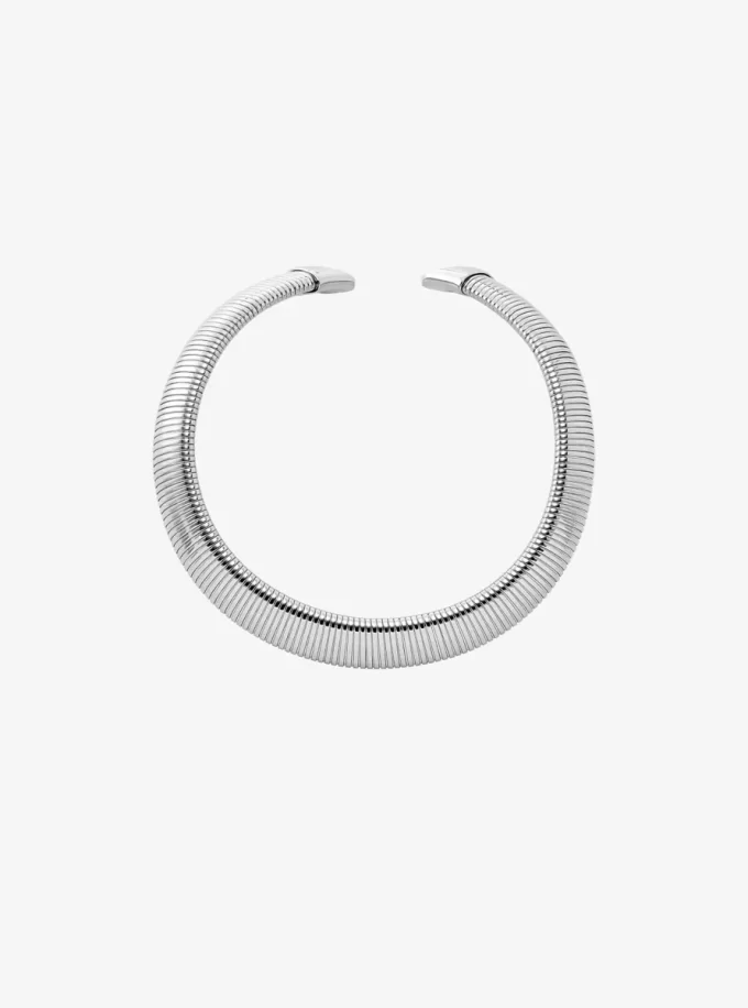 Colier cu guler din alamă placată cu metal prețios Colier cu guler din alamă placată cu metal prețios