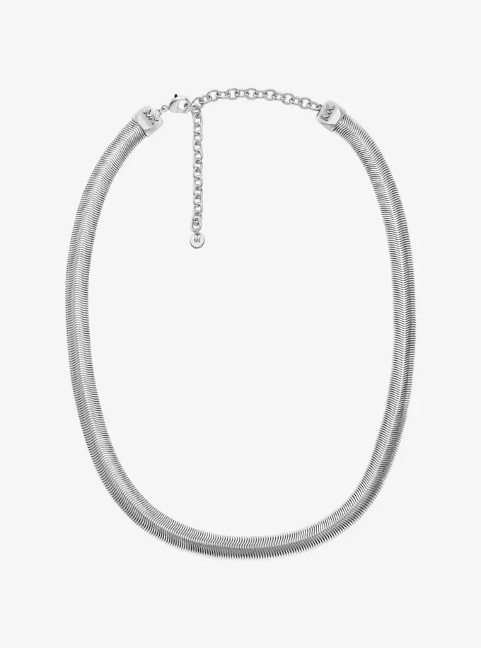 Colier cu lanț șarpe din alamă placată cu metal prețios Colier cu lanț șarpe din alamă placată cu metal prețios