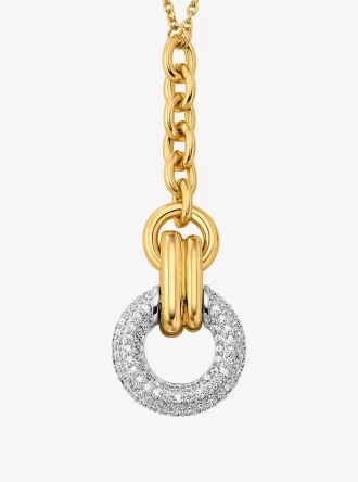 Colier cu pandantiv cu pavé