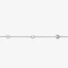 Colier din argint sterling placat cu metal prețios, cu zirconiu cubic