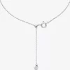 Colier din argint sterling placat cu metal prețios, cu zirconiu cubic