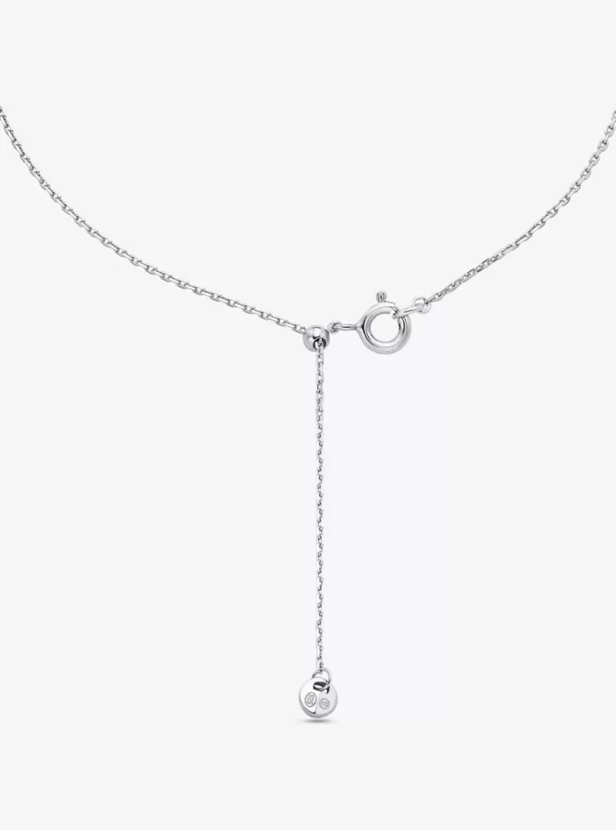 Colier din argint sterling placat cu metal prețios, cu zirconiu cubic