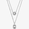Colier dublu placat cu metal prețios Colier dublu placat cu metal prețios