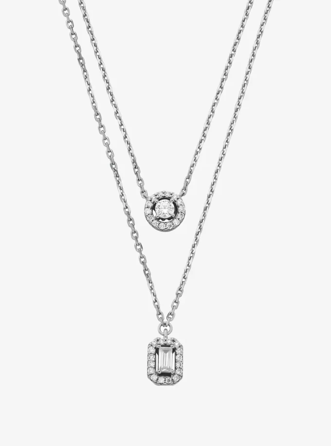 Colier dublu placat cu metal prețios Colier dublu placat cu metal prețios